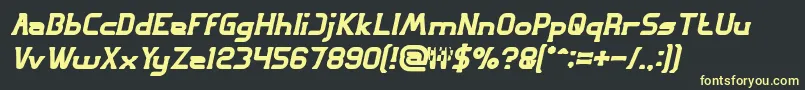 GREAT ADVENTURE Bold Italic Font – Yellow Fonts on Black Background