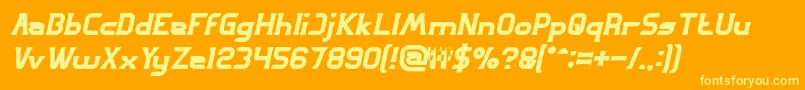 GREAT ADVENTURE Bold Italic Font – Yellow Fonts on Orange Background