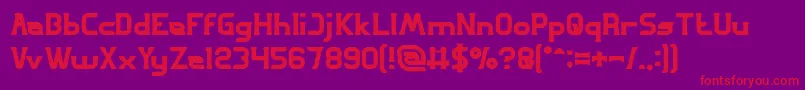 GREAT ADVENTURE Bold Font – Red Fonts on Purple Background