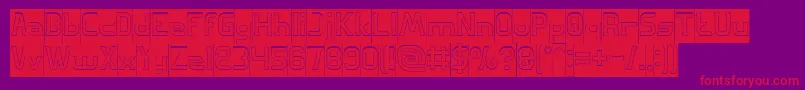 GREAT ADVENTURE Hollow Inverse Font – Red Fonts on Purple Background