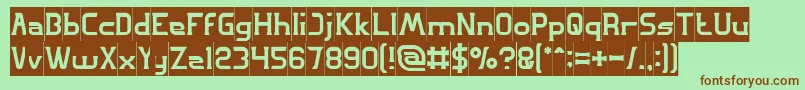 GREAT ADVENTURE Inverse Font – Brown Fonts on Green Background