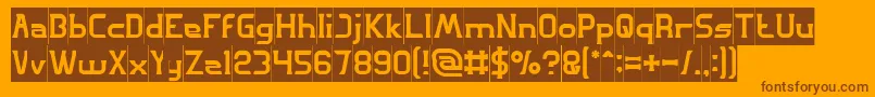 GREAT ADVENTURE Inverse Font – Brown Fonts on Orange Background