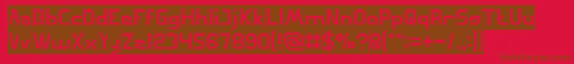 GREAT ADVENTURE Inverse Font – Brown Fonts on Red Background
