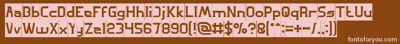 GREAT ADVENTURE Inverse Font – Pink Fonts on Brown Background
