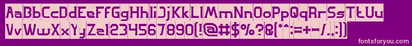 GREAT ADVENTURE Inverse Font – Pink Fonts on Purple Background