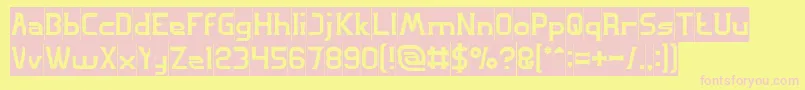 GREAT ADVENTURE Inverse Font – Pink Fonts on Yellow Background