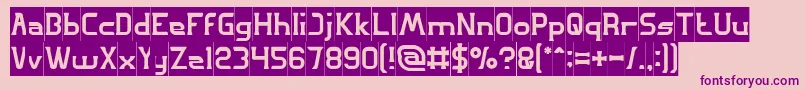 GREAT ADVENTURE Inverse Font – Purple Fonts on Pink Background