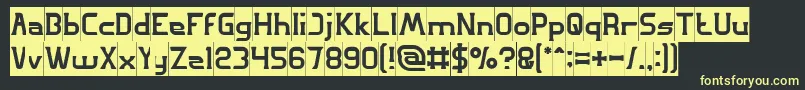 GREAT ADVENTURE Inverse Font – Yellow Fonts on Black Background