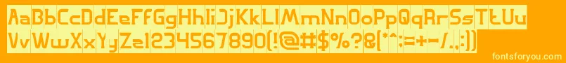 GREAT ADVENTURE Inverse Font – Yellow Fonts on Orange Background