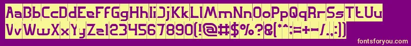 GREAT ADVENTURE Inverse Font – Yellow Fonts on Purple Background