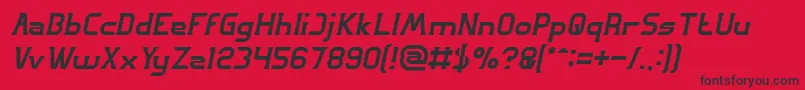 GREAT ADVENTURE Italic Font – Black Fonts on Red Background