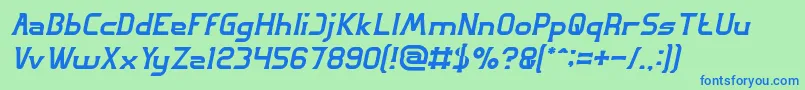 En savoir plus sur la police GREAT ADVENTURE Italic Police GREAT ADVENTURE Italic – polices bleues sur fond vert