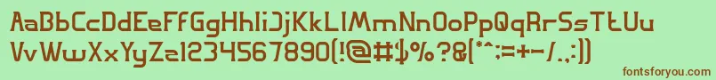GREAT ADVENTURE Light Font – Brown Fonts on Green Background