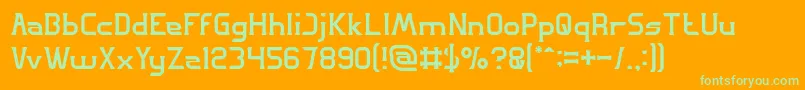 GREAT ADVENTURE Light Font – Green Fonts on Orange Background