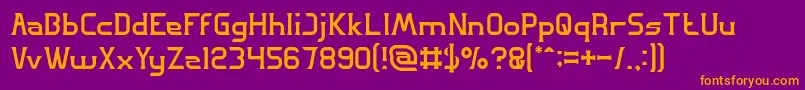 GREAT ADVENTURE Light Font – Orange Fonts on Purple Background