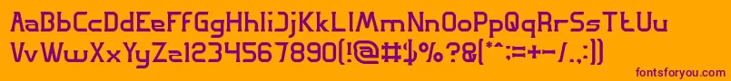 GREAT ADVENTURE Light Font – Purple Fonts on Orange Background