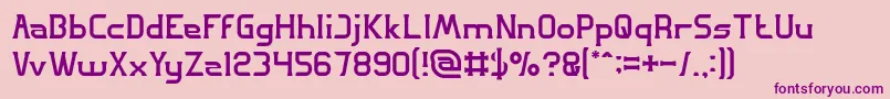 GREAT ADVENTURE Light Font – Purple Fonts on Pink Background