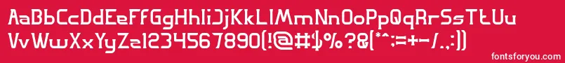 GREAT ADVENTURE Light Font – White Fonts on Red Background