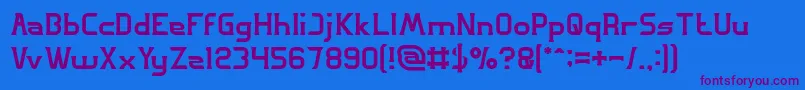 GREAT ADVENTURE Font – Purple Fonts on Blue Background