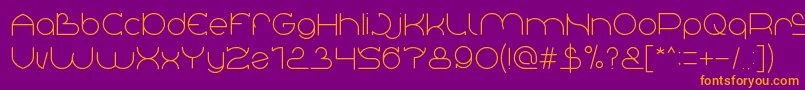 Great Britain Font – Orange Fonts on Purple Background