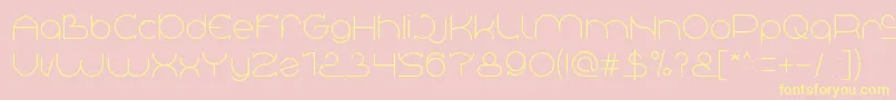 Great Britain Font – Yellow Fonts on Pink Background