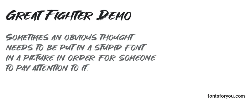 Great Fighter Demo (128444) Font