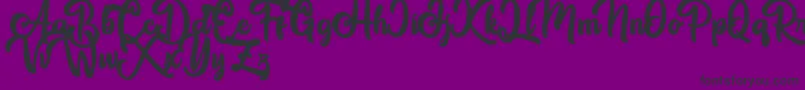 Great Himalaya Font – Black Fonts on Purple Background