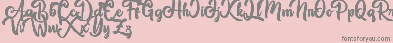 Great Himalaya Font – Gray Fonts on Pink Background