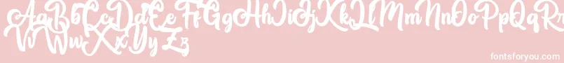 Great Himalaya Font – White Fonts on Pink Background