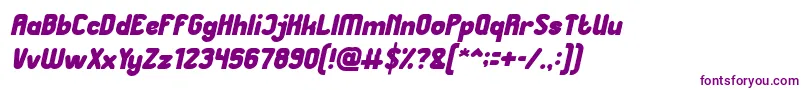 Great Leader Bold Italic Font – Purple Fonts on White Background