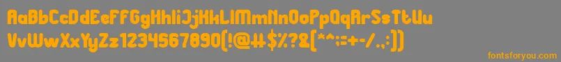 Great Leader Bold Font – Orange Fonts on Gray Background