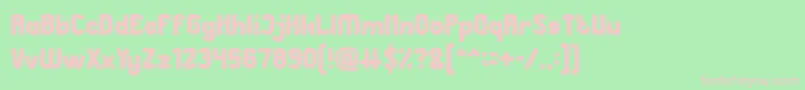 Great Leader Bold Font – Pink Fonts on Green Background