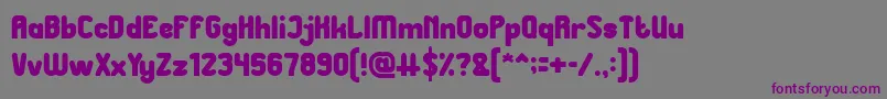 Great Leader Bold Font – Purple Fonts on Gray Background