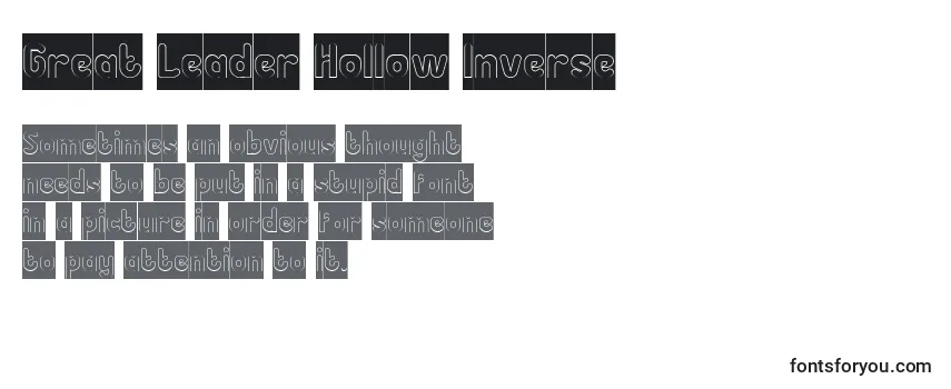 Обзор шрифта Great Leader Hollow Inverse