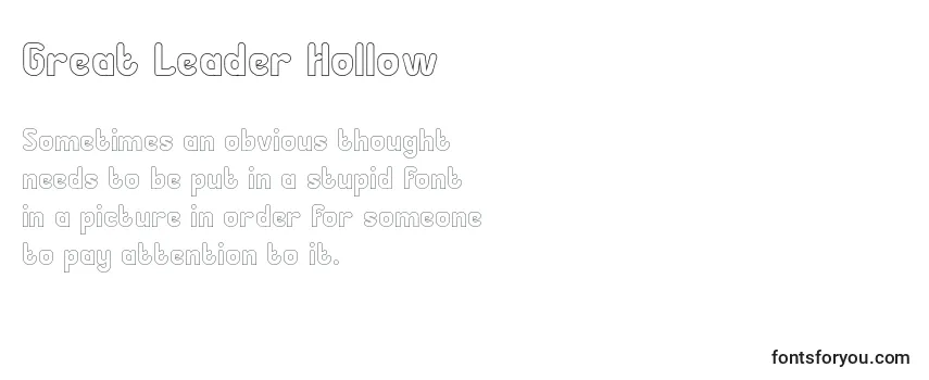 フォントGreat Leader Hollow