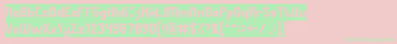 Great Leader Inverse Font – Green Fonts on Pink Background