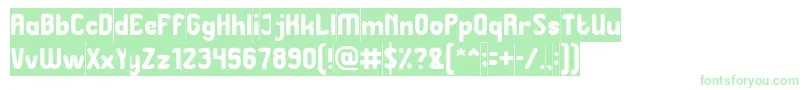 Great Leader Inverse Font – Green Fonts on White Background