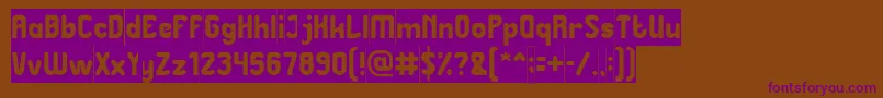 Great Leader Inverse Font – Purple Fonts on Brown Background