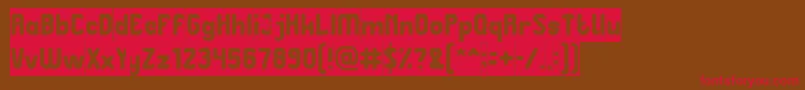 Great Leader Inverse Font – Red Fonts on Brown Background