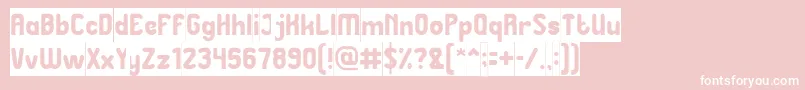 Great Leader Inverse Font – White Fonts on Pink Background