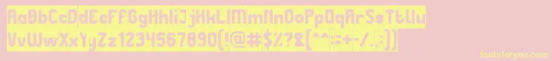 Great Leader Inverse Font – Yellow Fonts on Pink Background