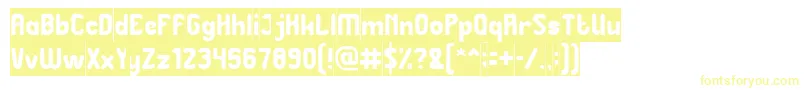 Great Leader Inverse Font – Yellow Fonts on White Background