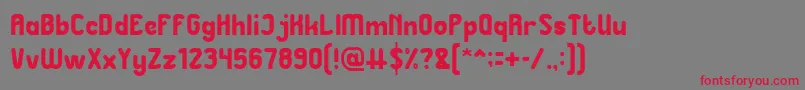 Great Leader Font – Red Fonts on Gray Background