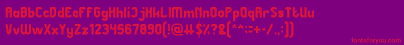 Great Leader Font – Red Fonts on Purple Background