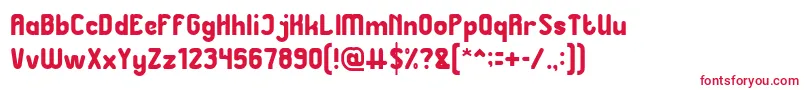 Great Leader Font – Red Fonts on White Background