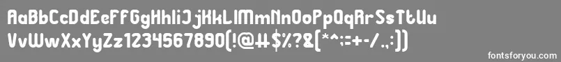 Great Leader Font – White Fonts on Gray Background