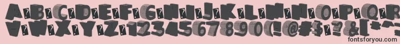 GreaterShadow Font – Black Fonts on Pink Background