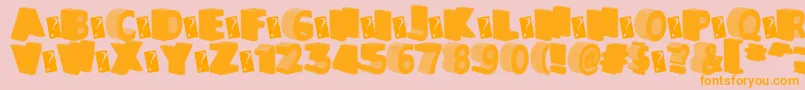 GreaterShadow Font – Orange Fonts on Pink Background