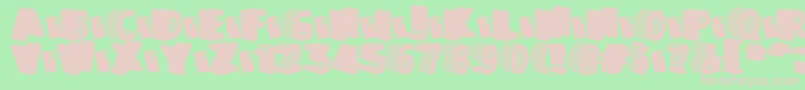 GreaterShadow Font – Pink Fonts on Green Background