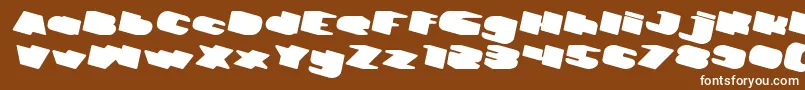 GREATEST VIEW Bold Italic Font – White Fonts on Brown Background